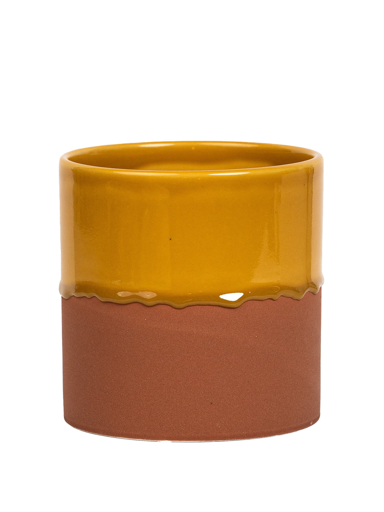 large honey pot planter YOD&CO Drip Ceramic Planter Large Honey