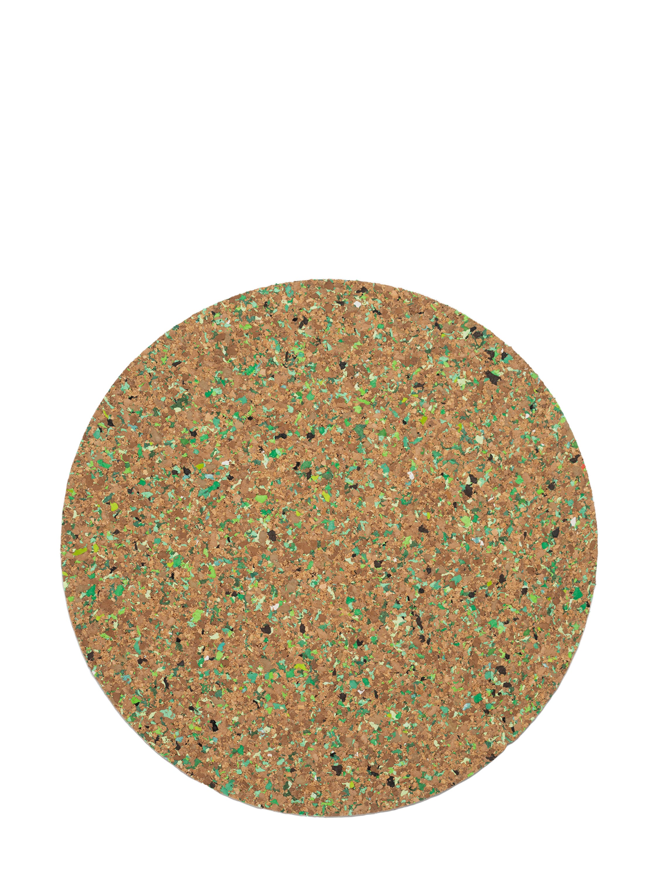 Green Round Speckled Cork Placemats YOD&CO