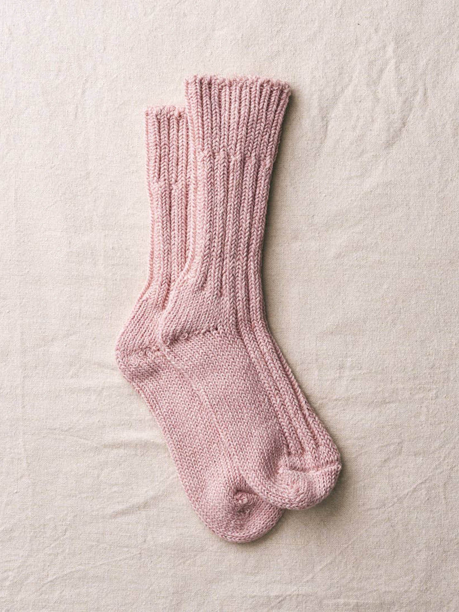 Yahae Organic Cotton Low Gauge Socks - Pink