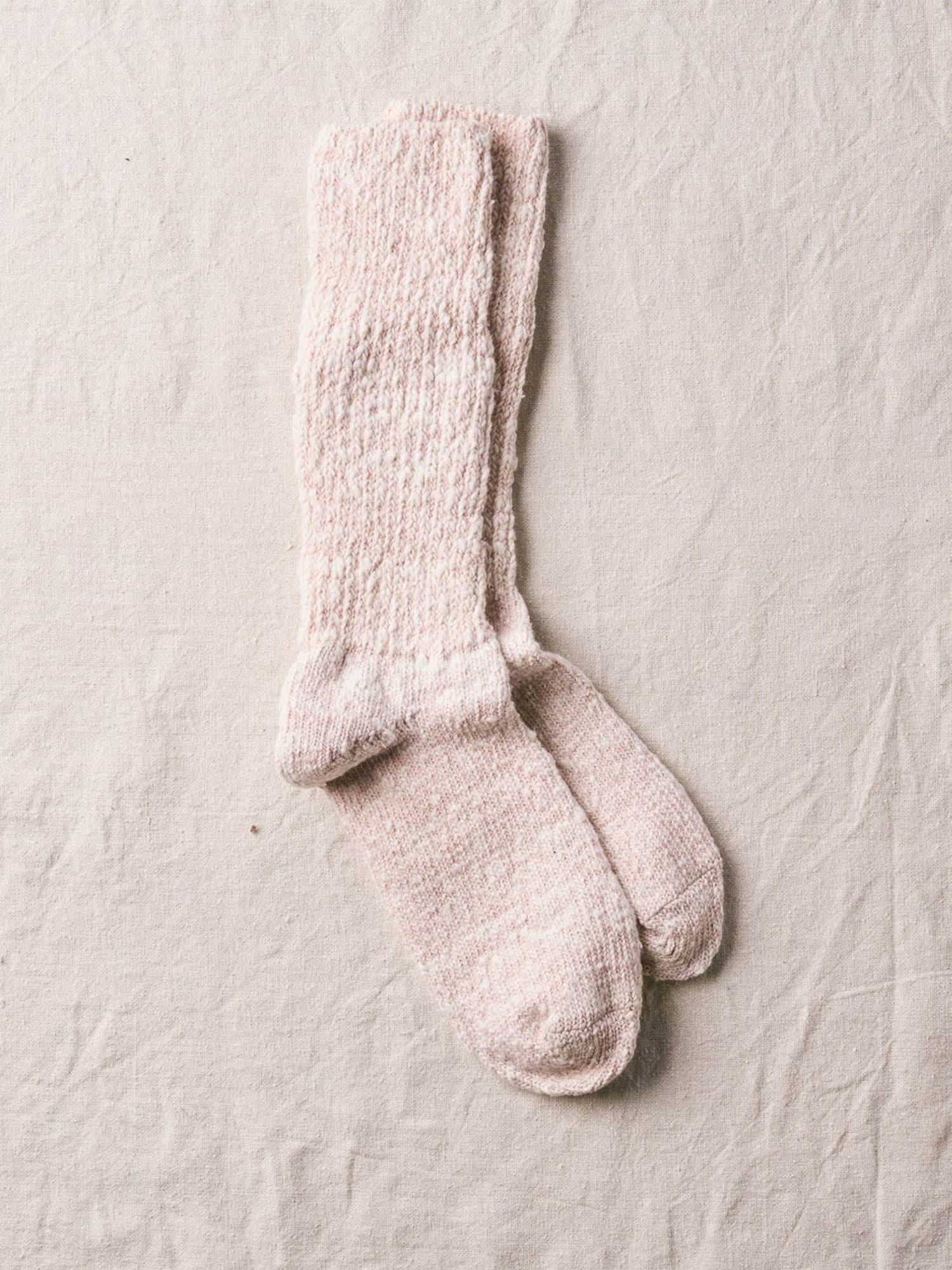 Yahae Garabou Organic Cotton Slipper Socks - Pink