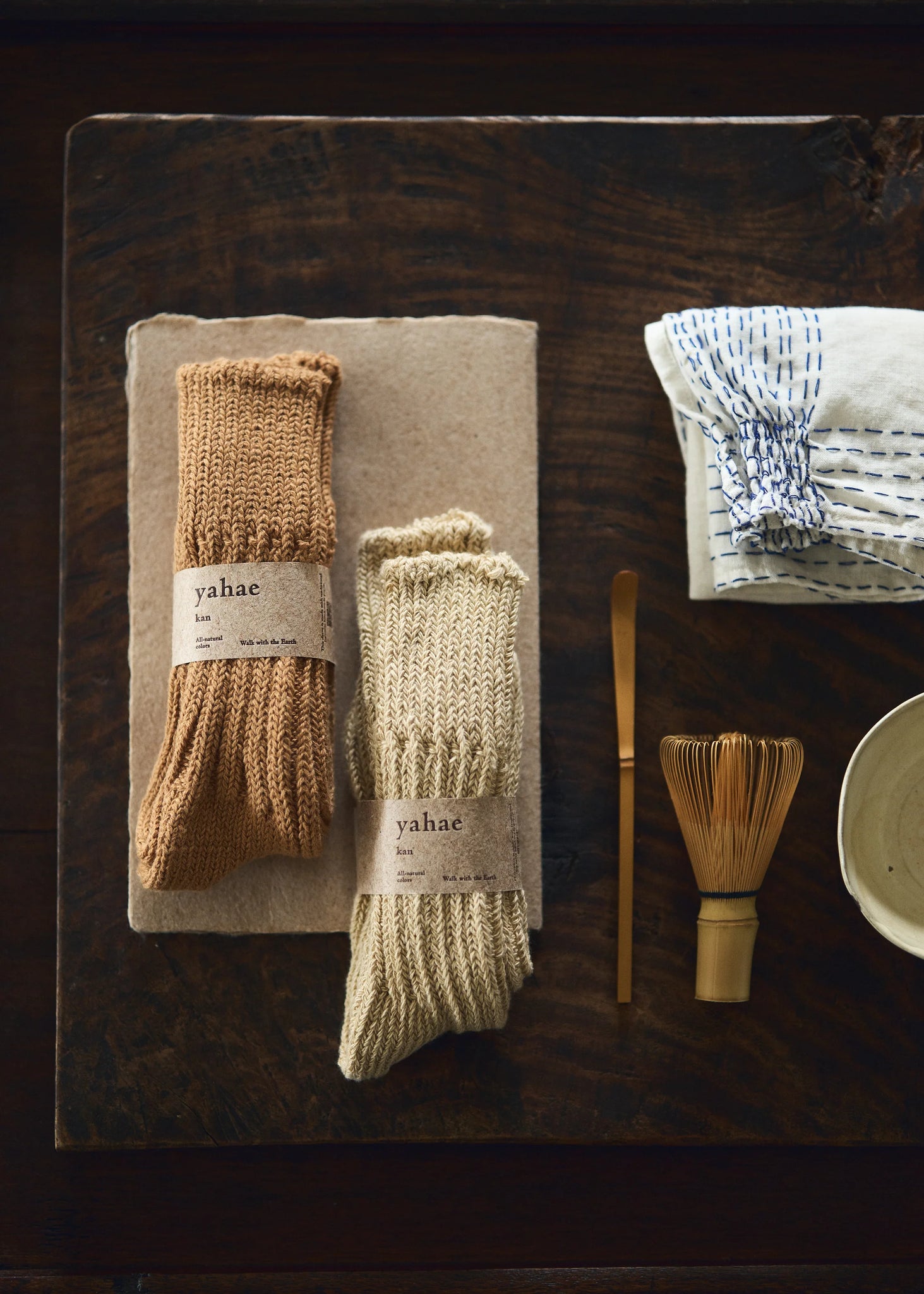 Yahae Organic Cotton Low Gauge Socks - Pink