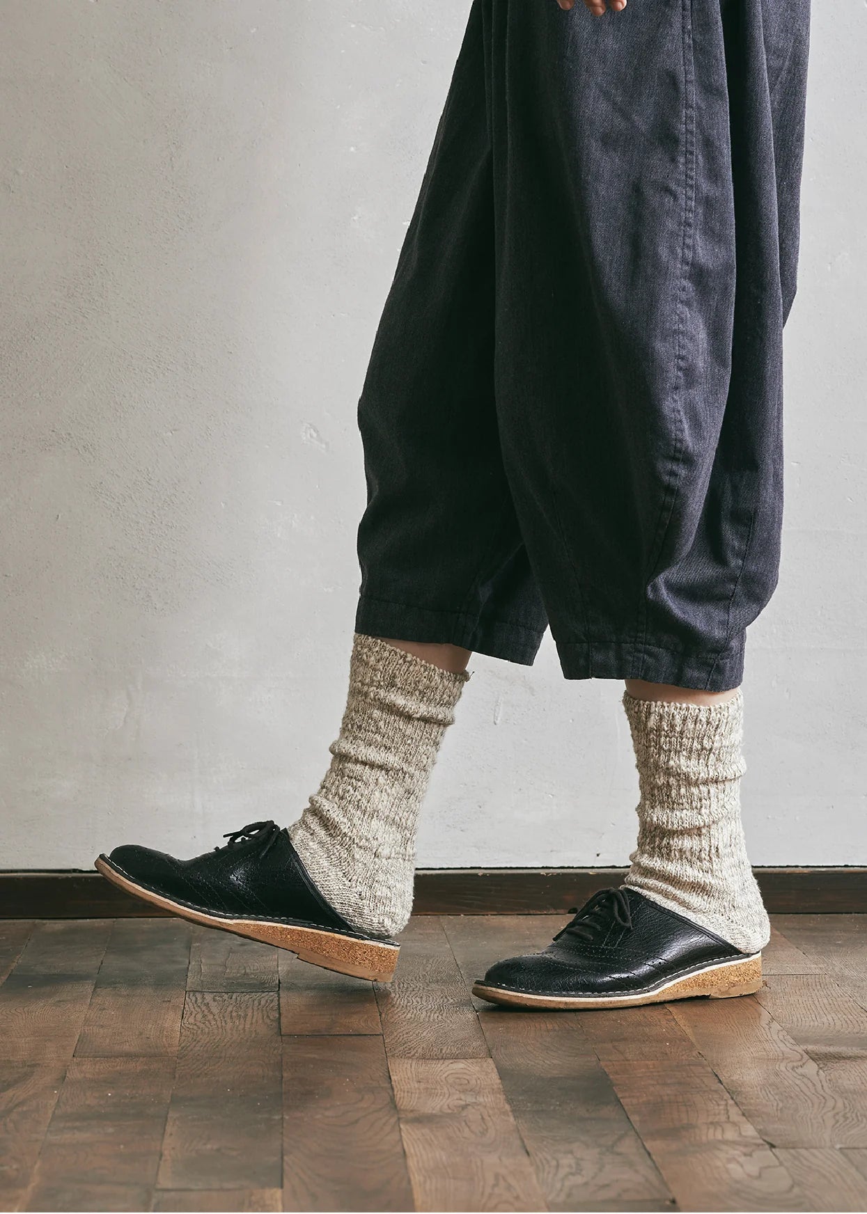 Yahae Garabou Organic Cotton Slipper Socks - Green