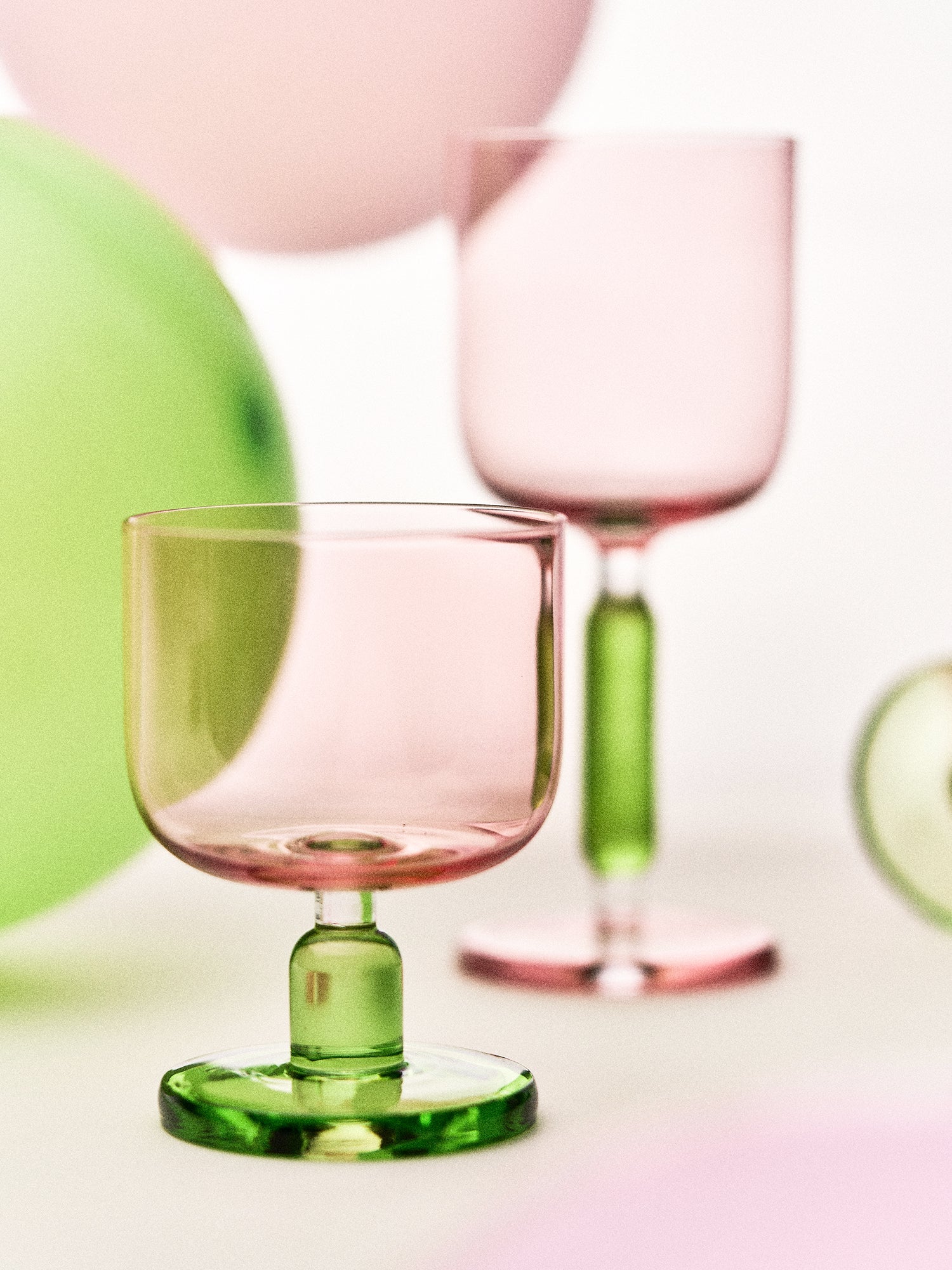 Radiant Peach Wine Glass SHORT