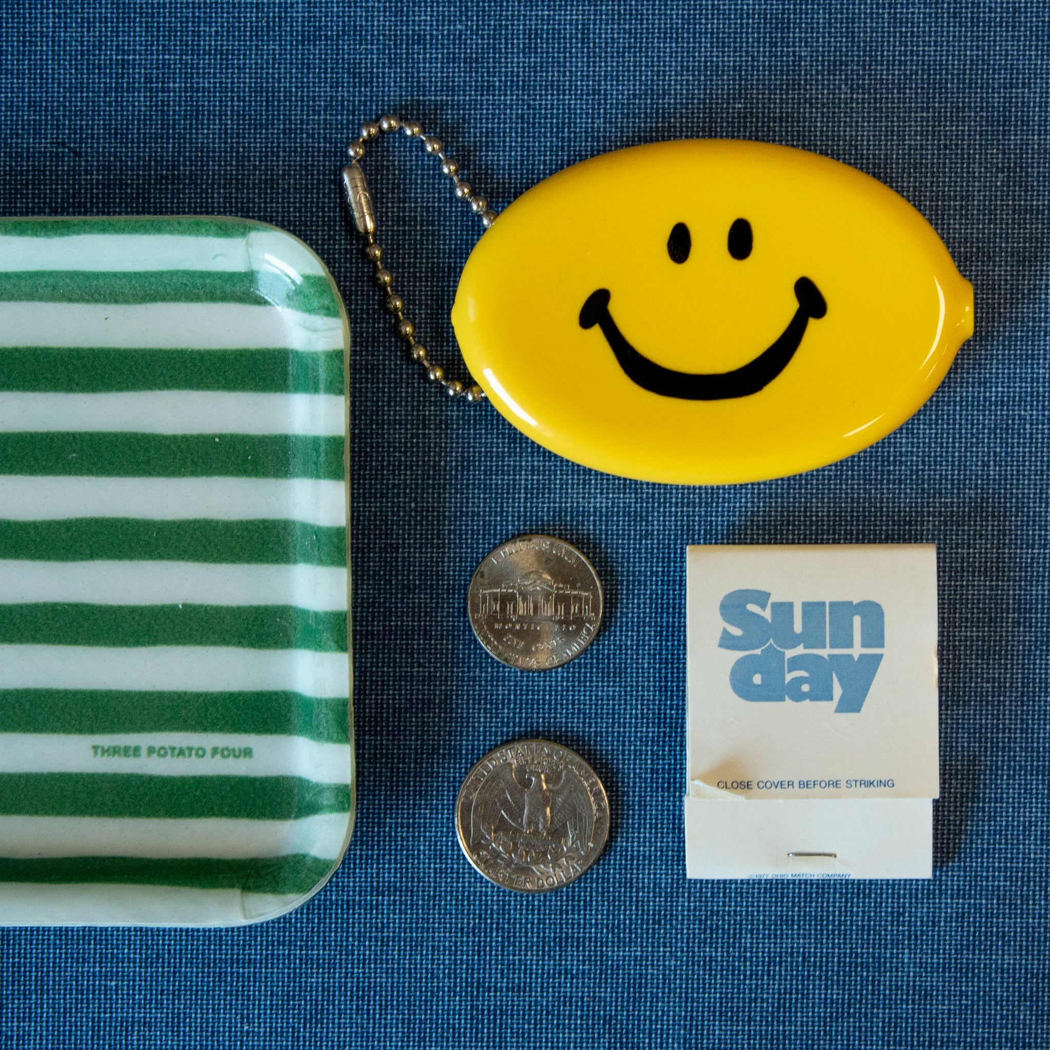 Coin Pouch - Yellow Smiley Face