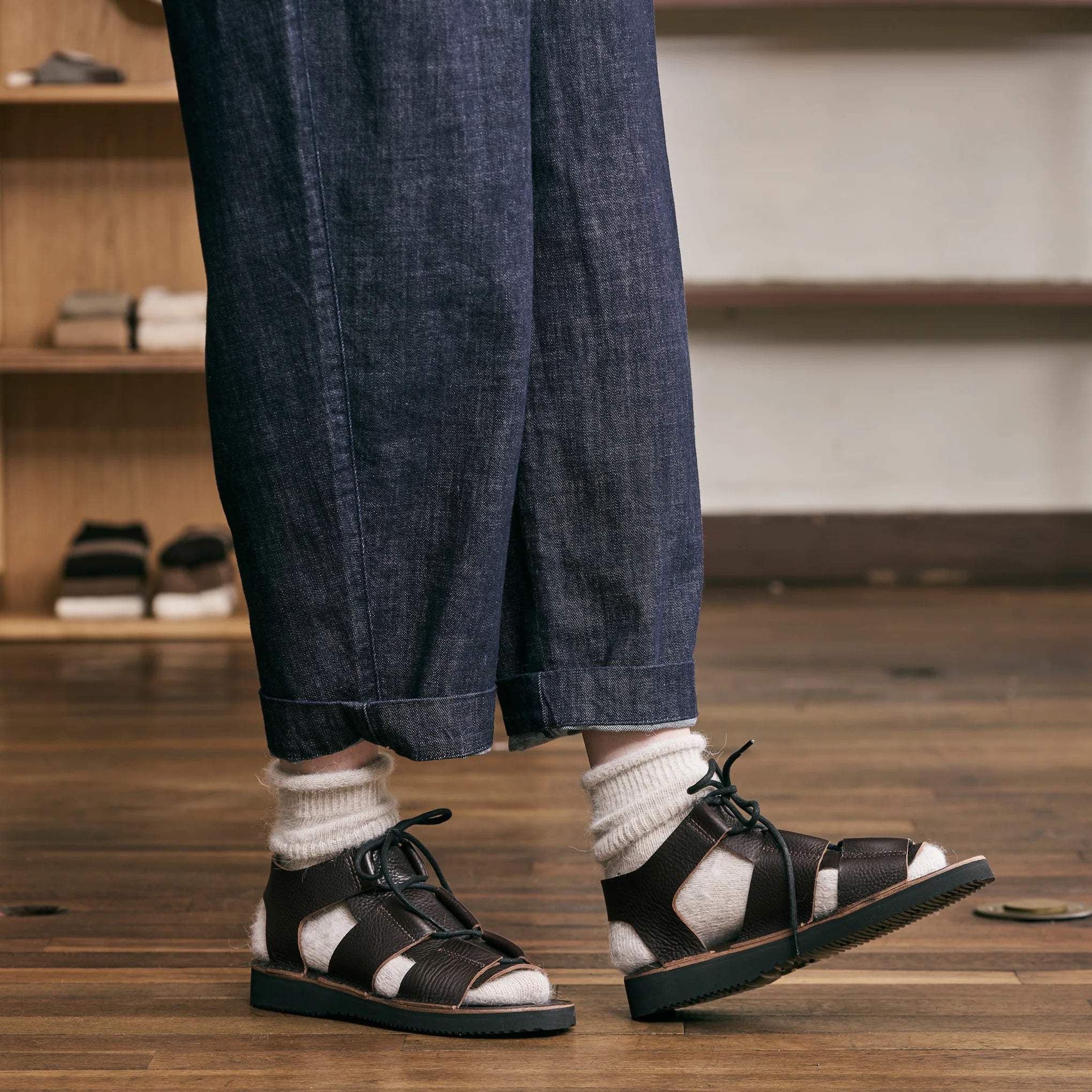 Yahae Alpaca Linen Sock - Natural