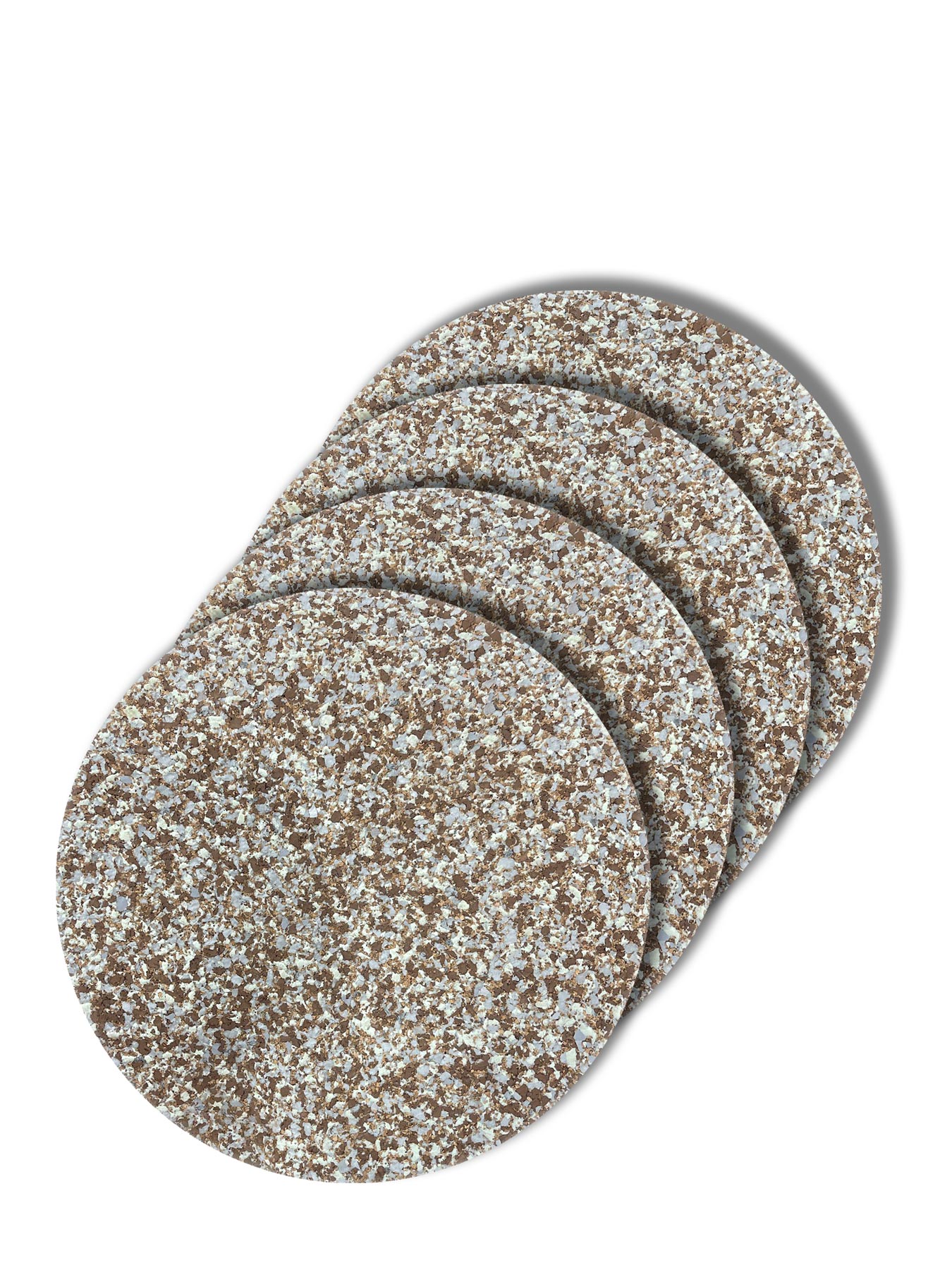 Cork placemats warm grey combo set 2 