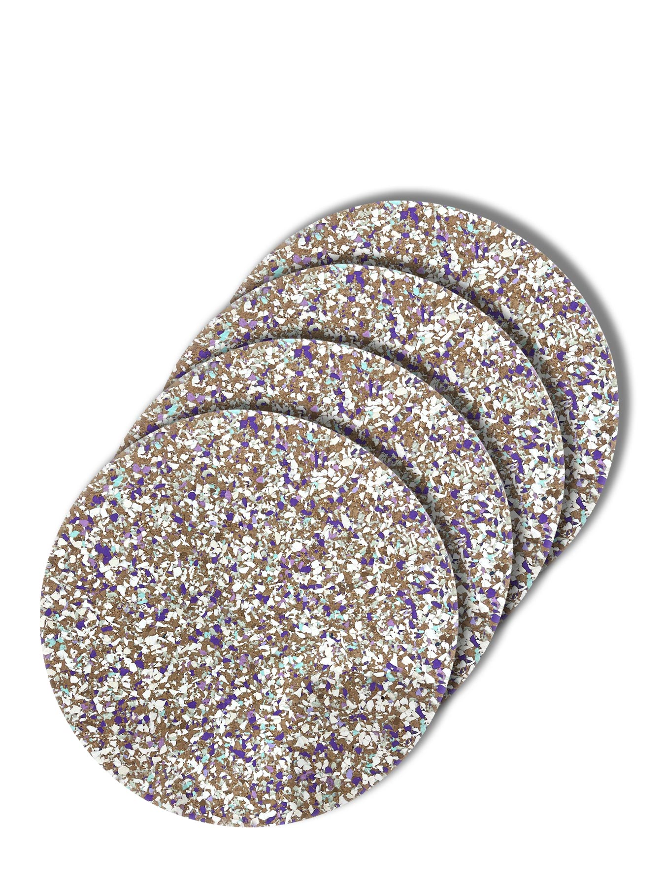 cork placemats combo set 2 purple