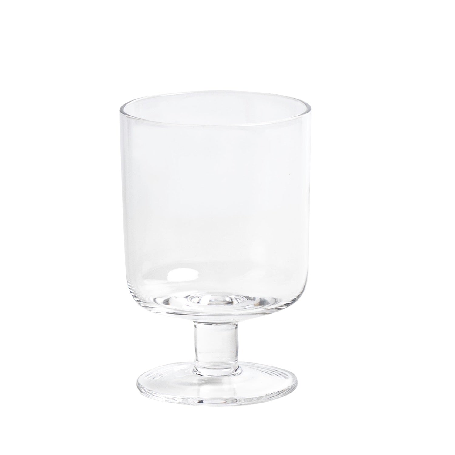 Set of 2 clear Eddie wine glasses