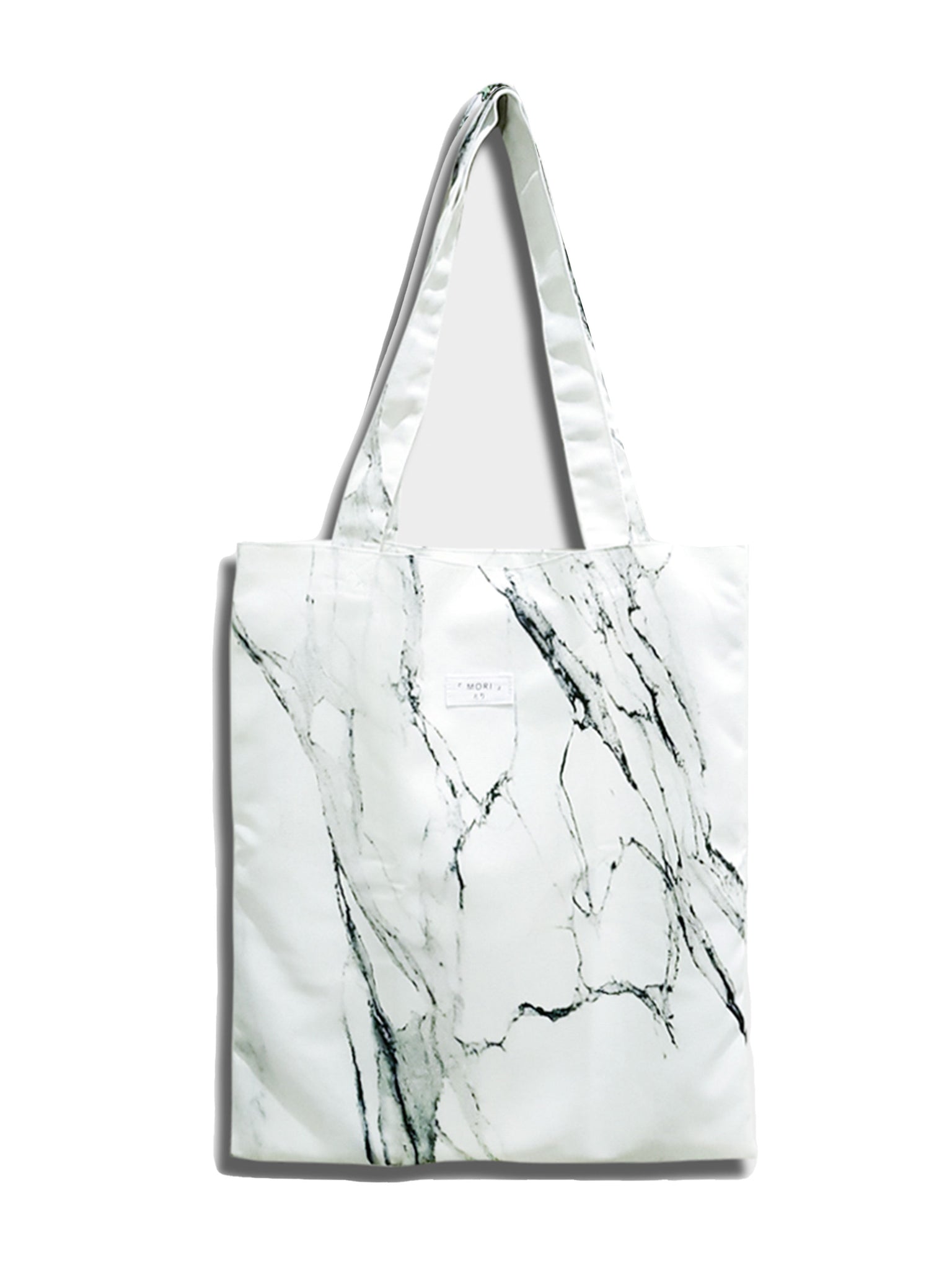 marble print tote bag