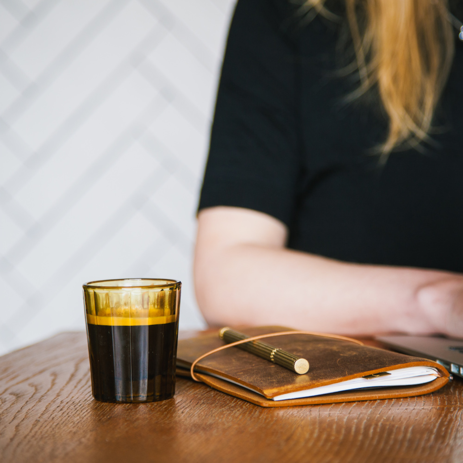 Yellow espresso glass by BRUT
