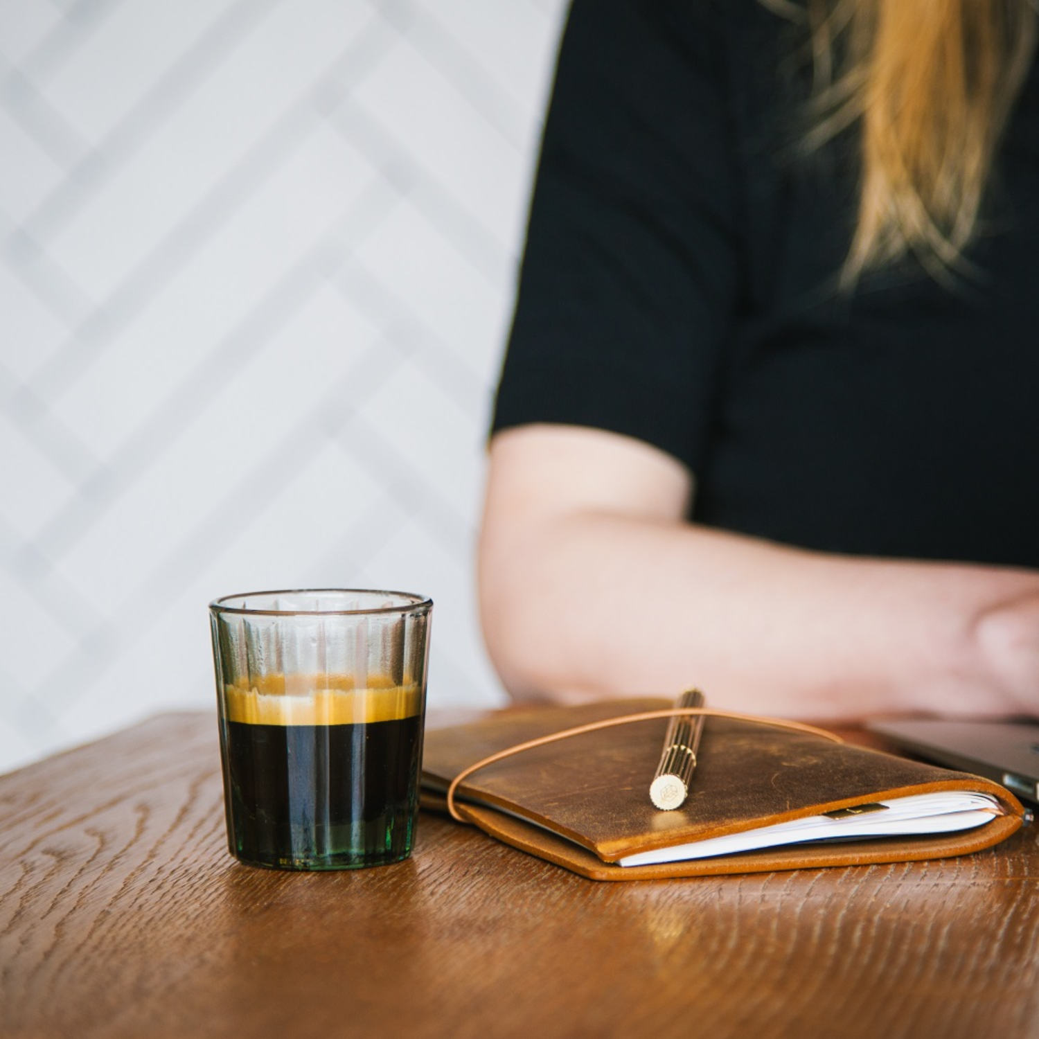 Green espresso glass by BRUT