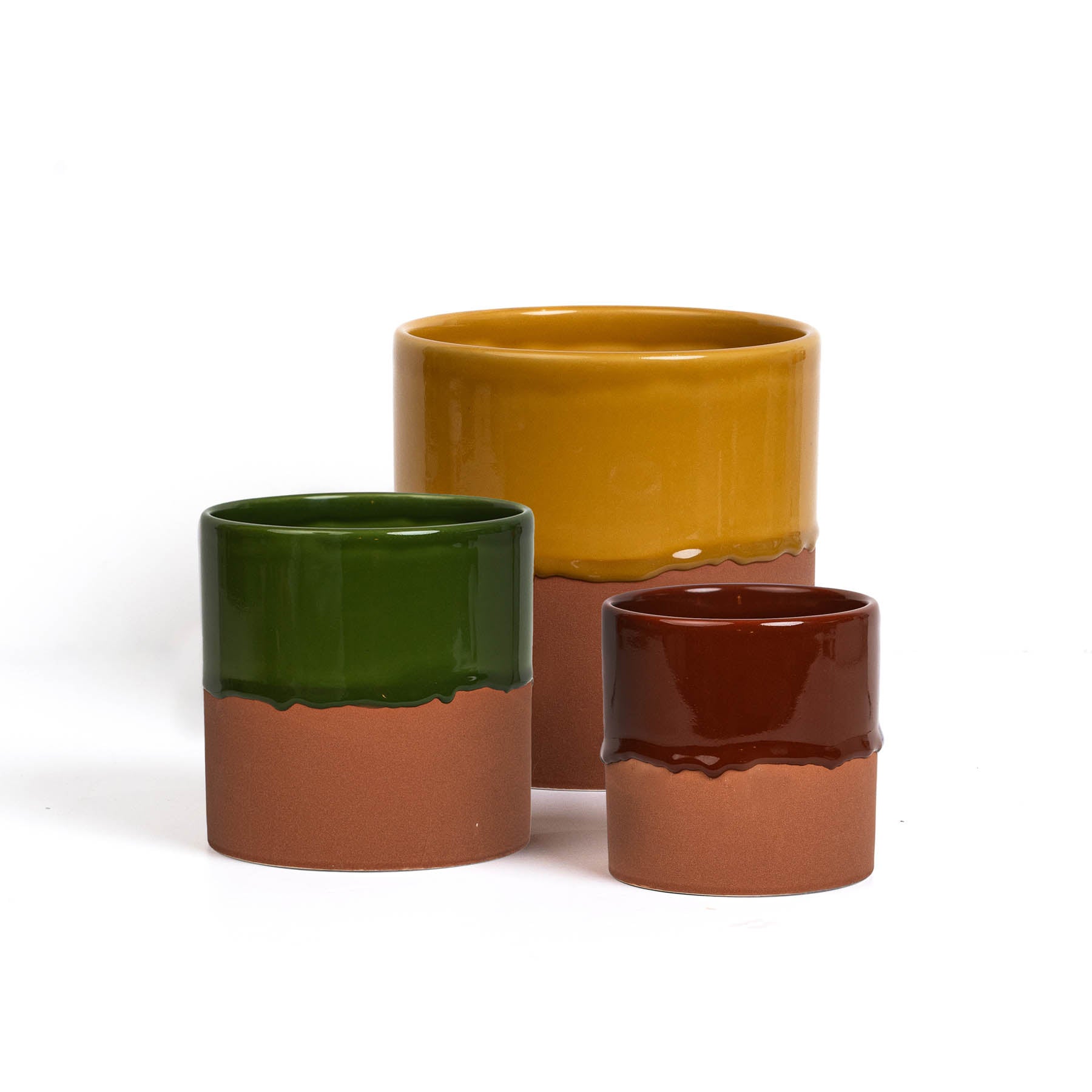 Drip Ceramic Planter Large - Honey T