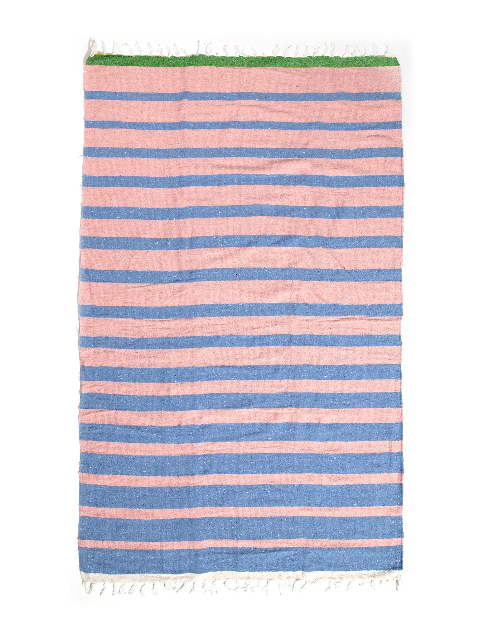 Nipomo mexican blue pink cotton blanket Marea Sandia Blanket