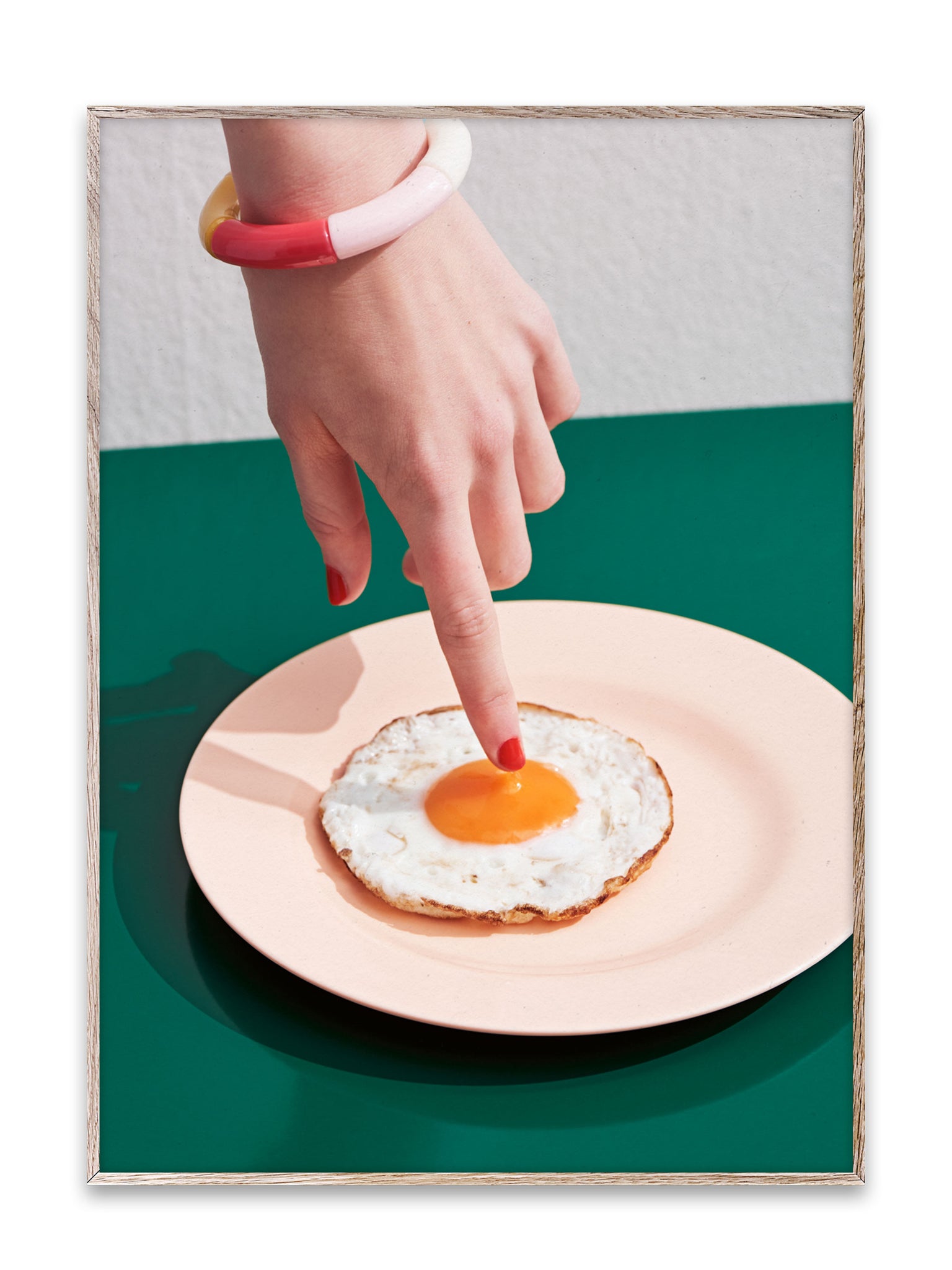 Fried Egg Art Print by Paper Collective