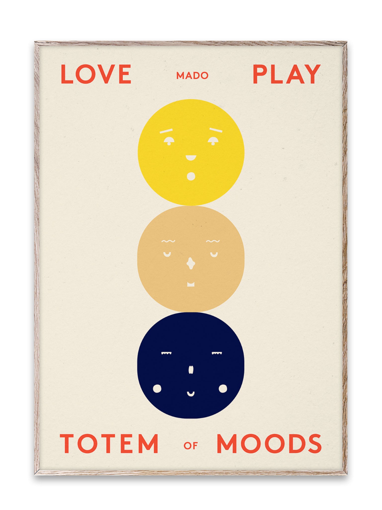 Totem of Moods children Art Print by Paper Collective