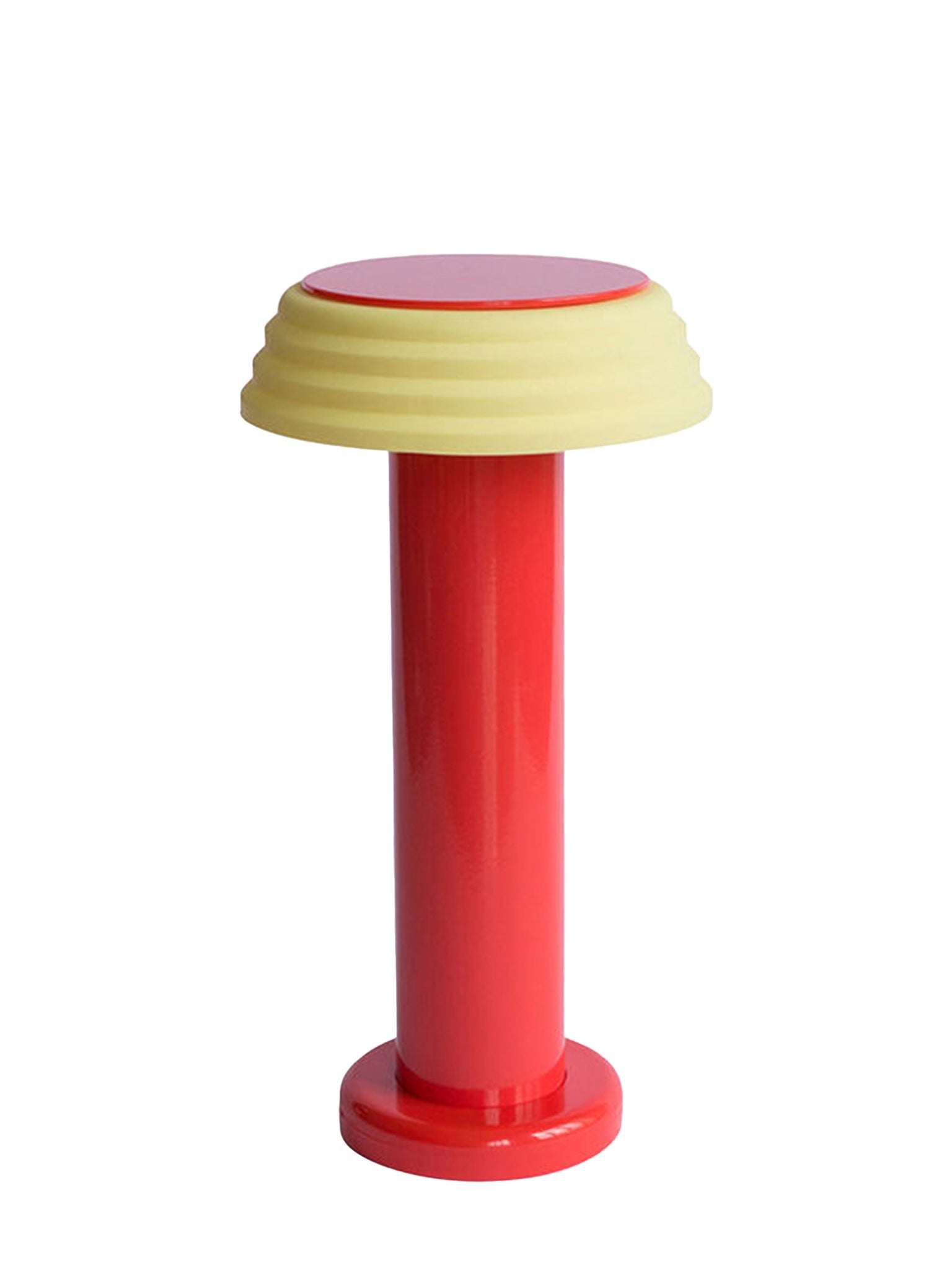 George Sowden USB portable Lamp in red and yellow