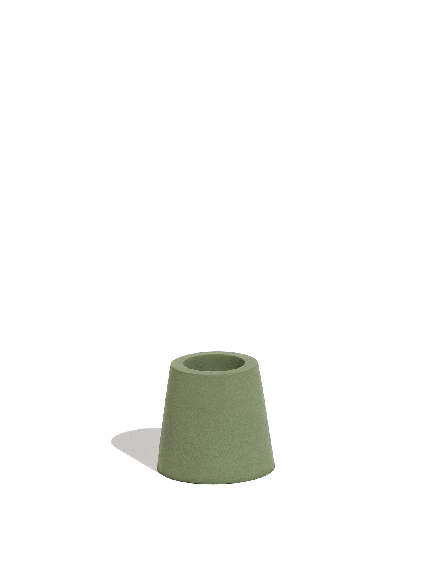Stump Candle Holder - Green