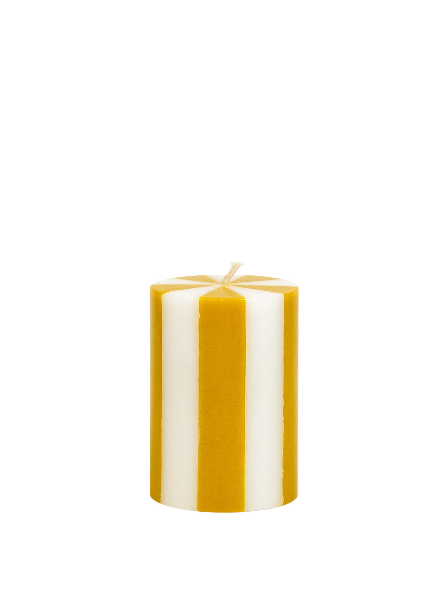 stripe pillar candle multicolour