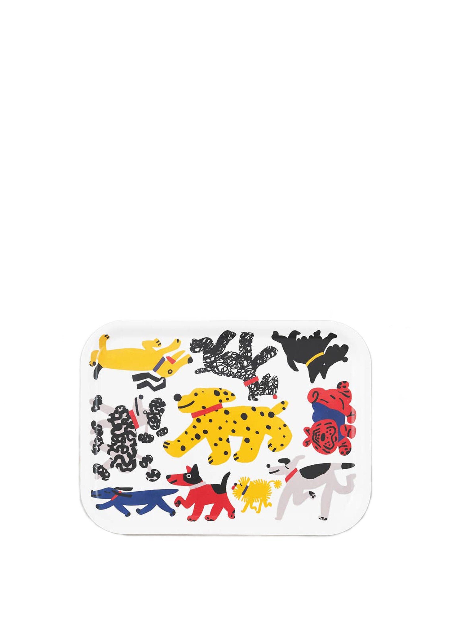 Wrap - Dogs Small Rectangle Birch Serving Tray