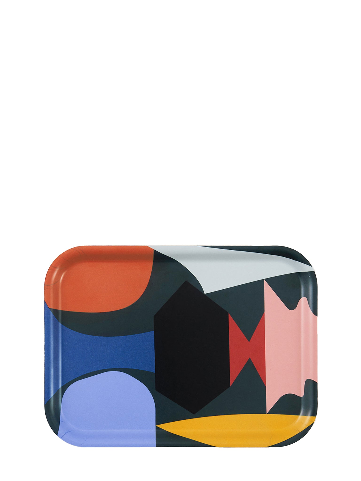 Mini graphic multicoloured tray by Wrap magazine