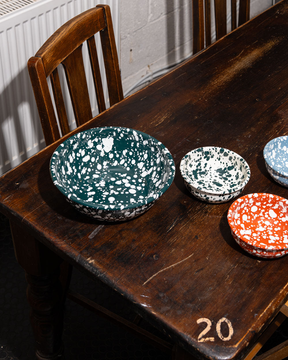 Terracotta & Cream Splatter Enamel Bowl | Handmade in Turkey | YOD&CO
