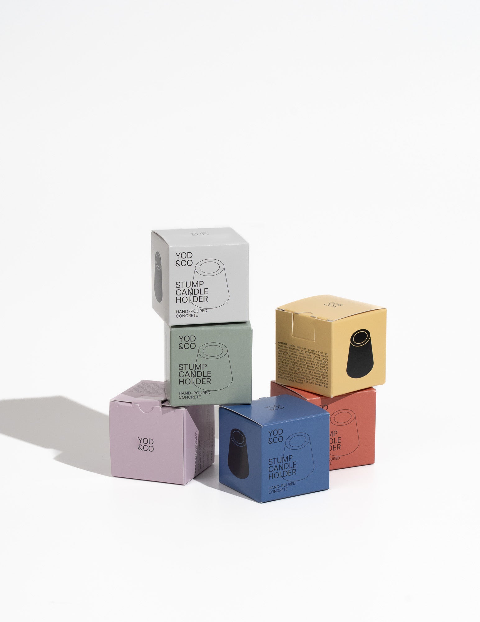 Stump Candle Holder - Blue