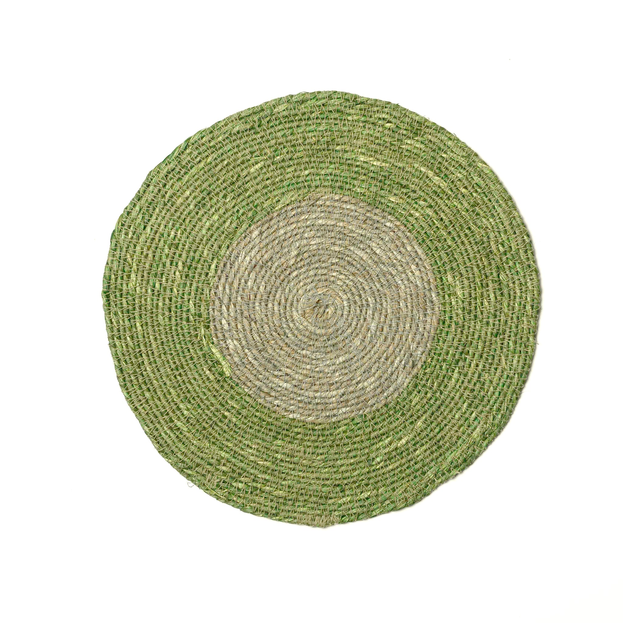 Seagrass placemat in green and grey by YOD&CO