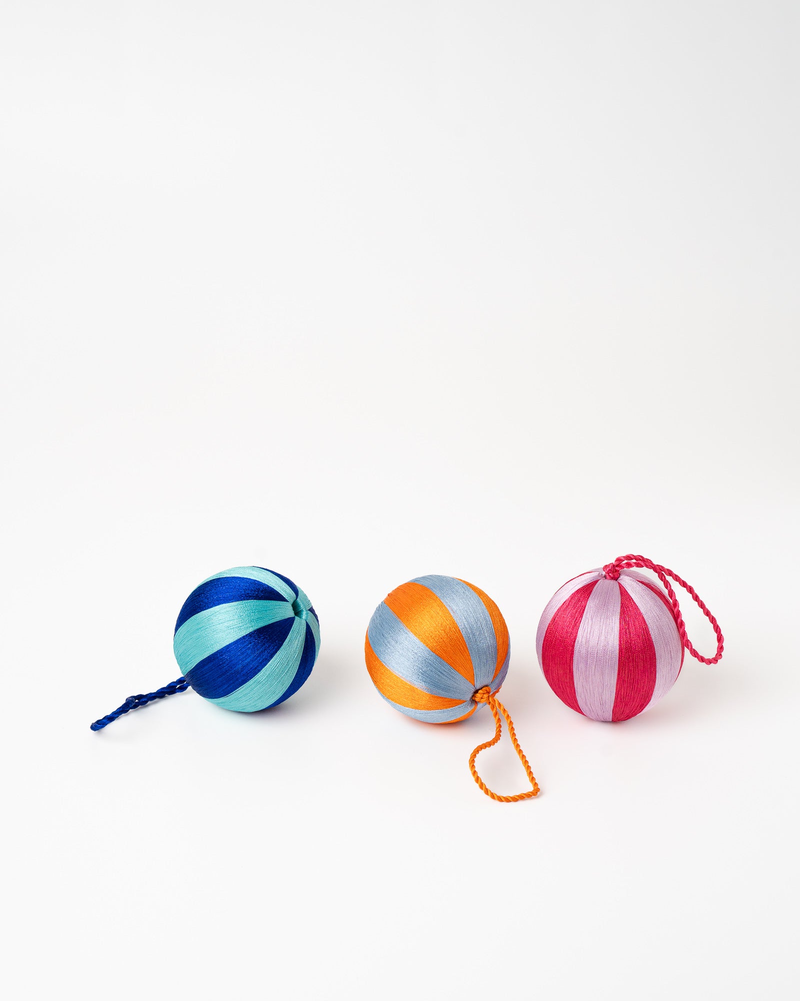 Stripe Bauble M Set/3 - Multi Colour
