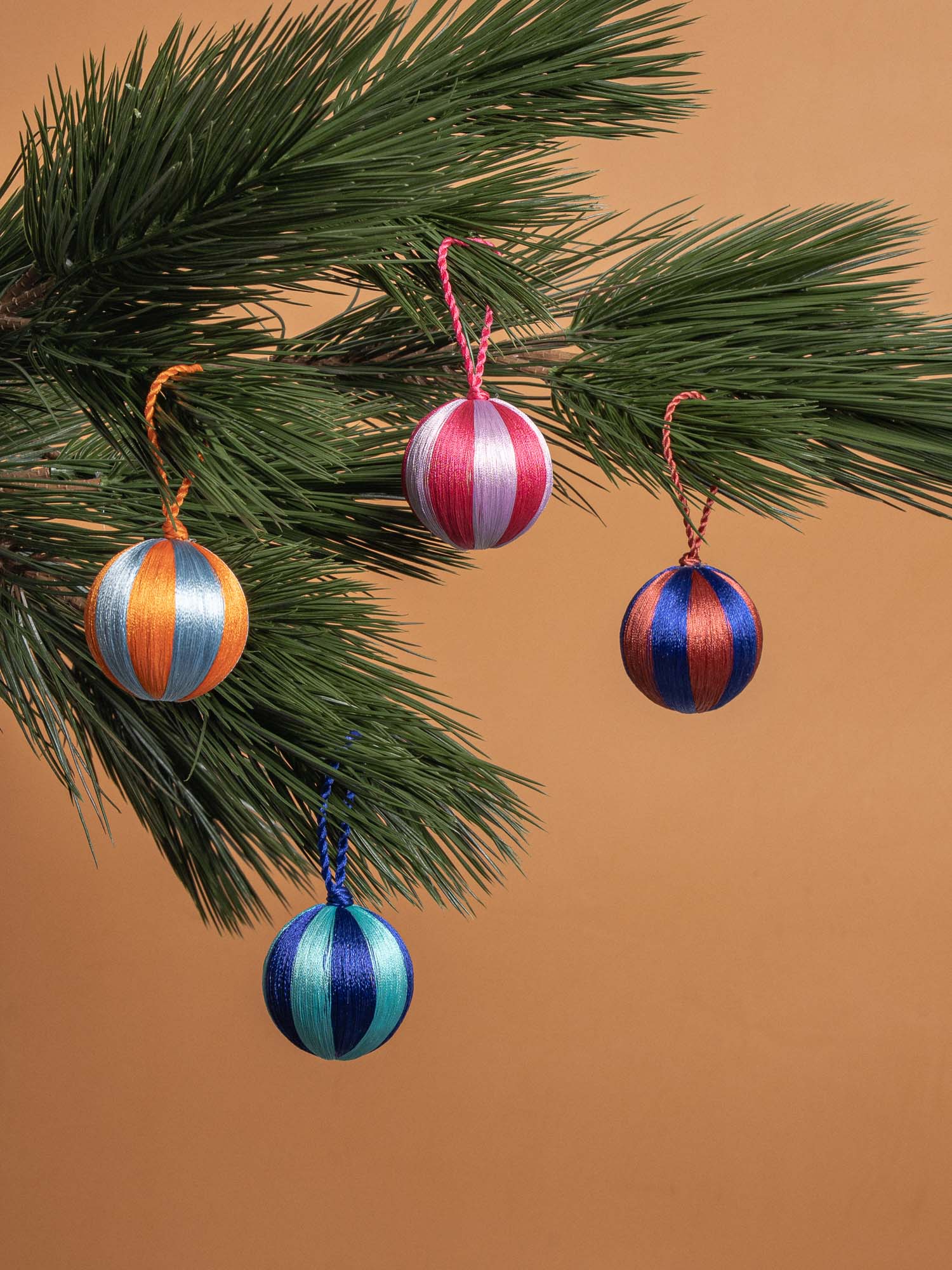 Stripe Bauble S Set/4 - Multi Colour