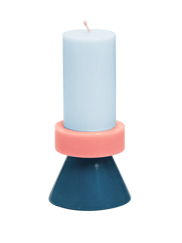 Stack Candle mini by Yod and co in blue and pink