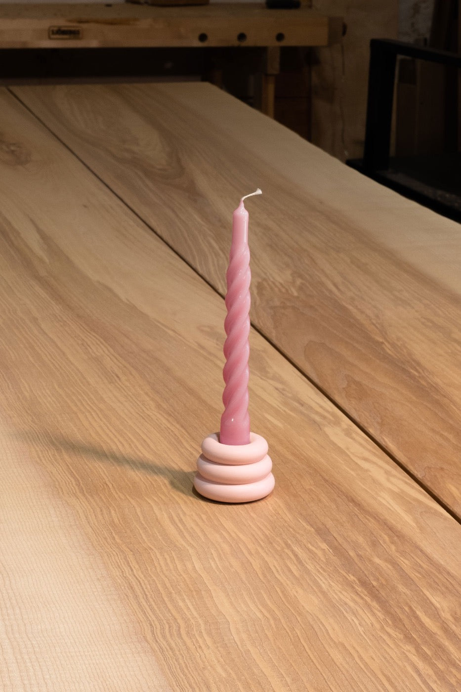 gloss pink twisted candle by YOD&CO