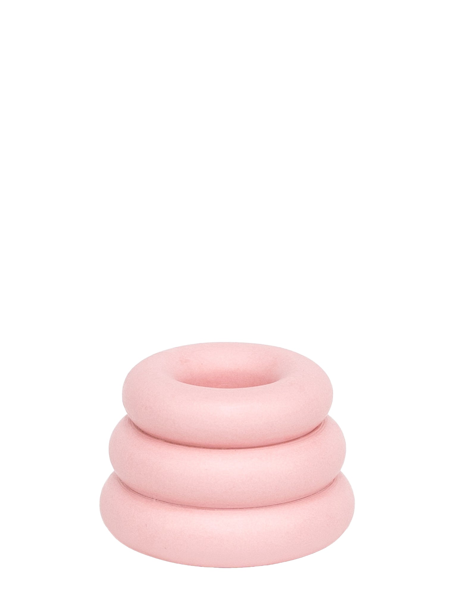 pink Jesmonite Candleholder by Yod and Co