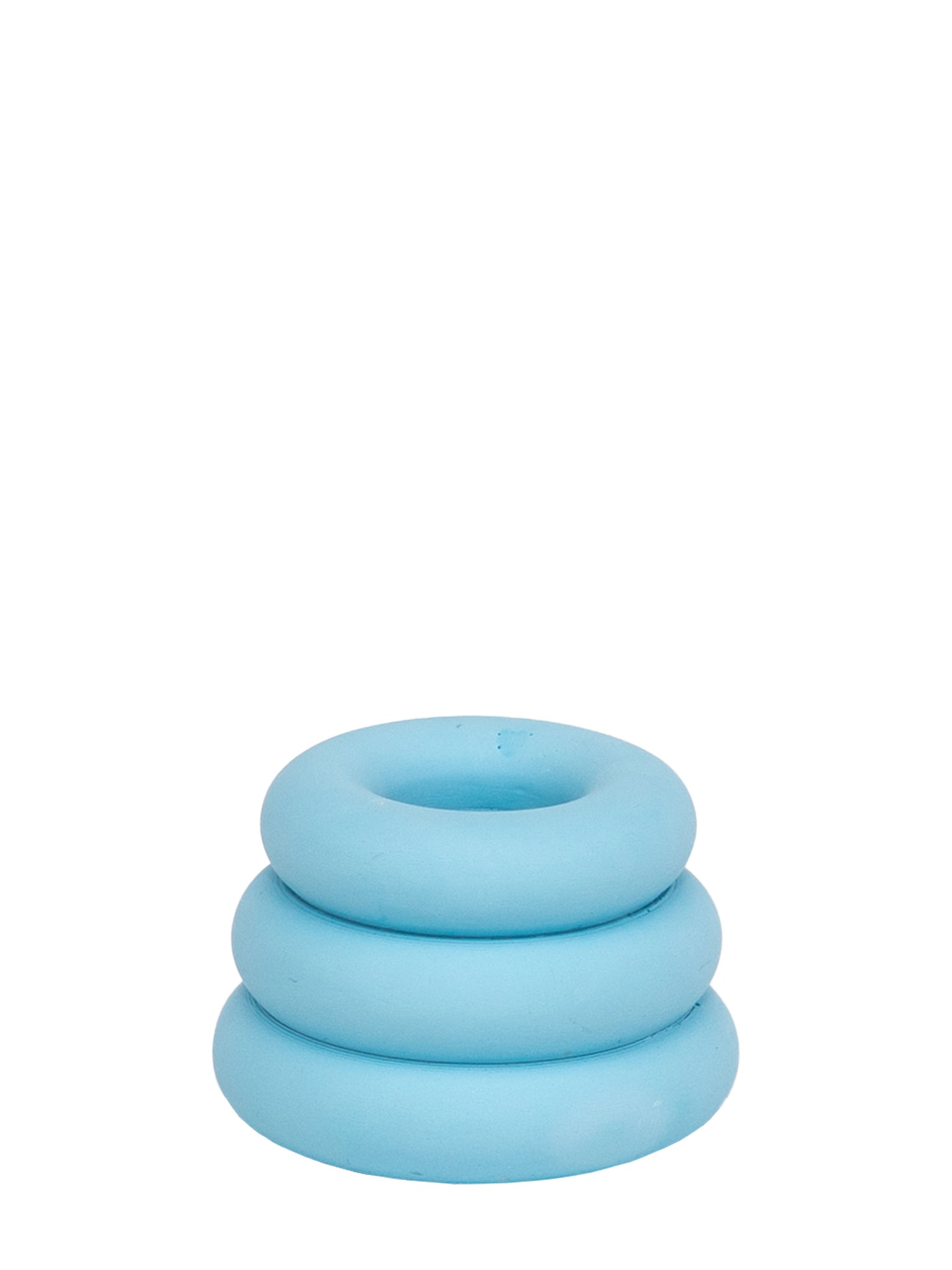 blue donut triple ring Jesmonite Candleholder by Yod&CO