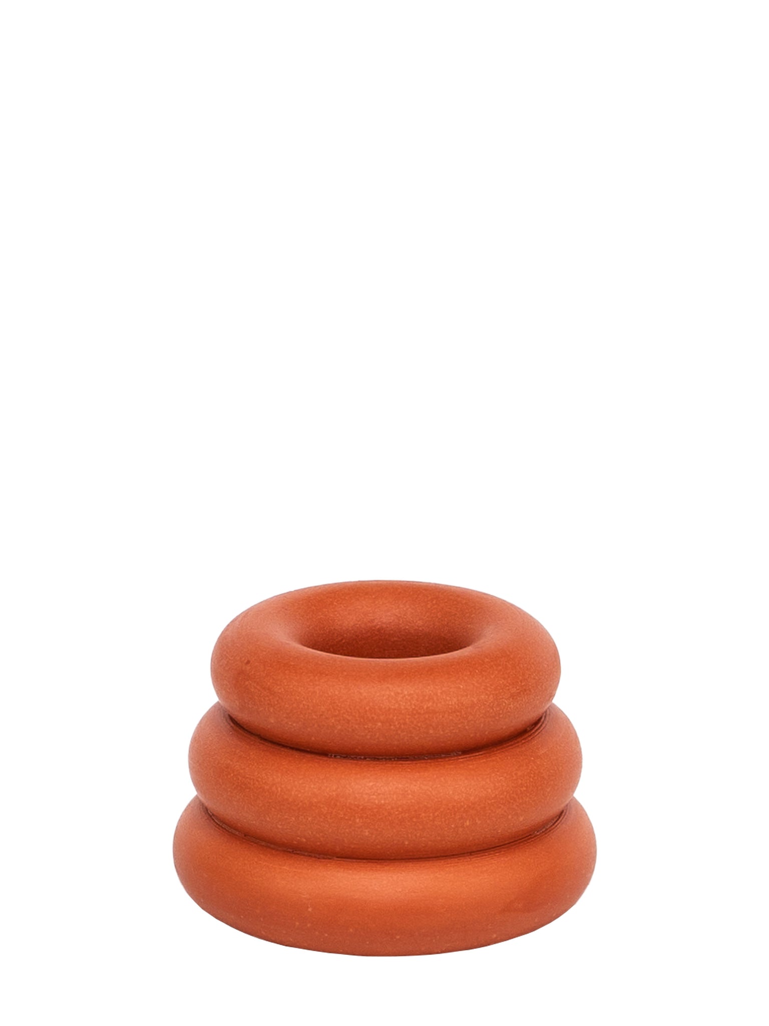 Terracotta Jesmonite Candleholder by Yod and Co