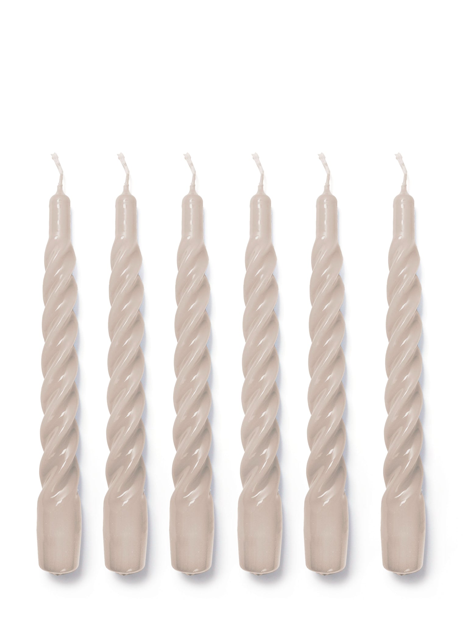 gloss beige twisted candle by YOD&CO