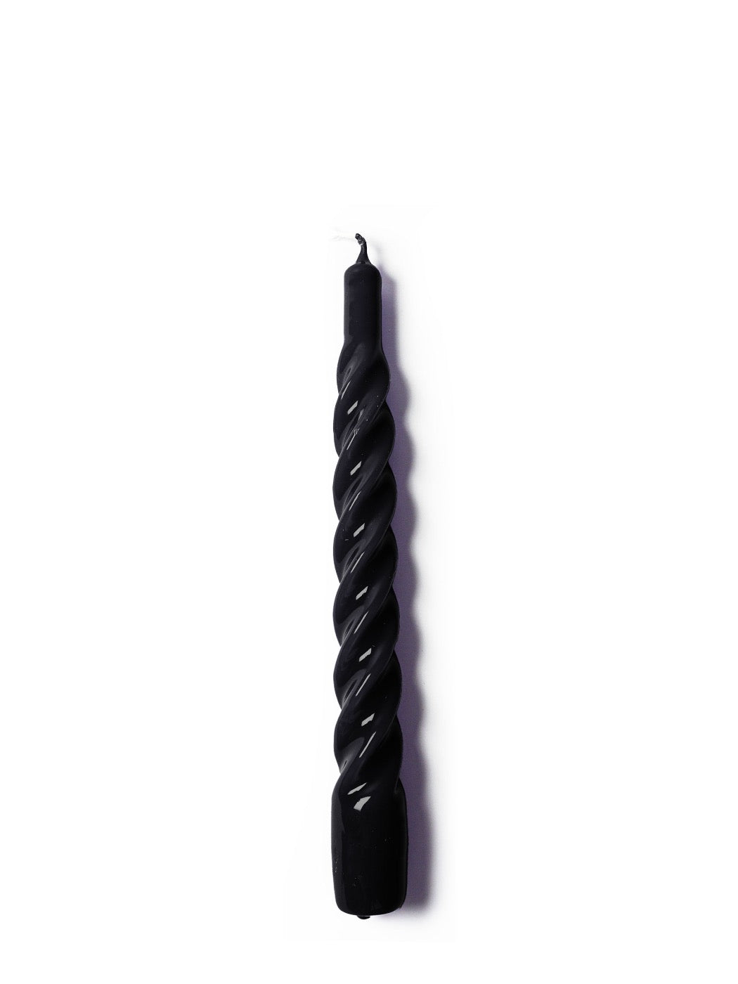 gloss black twisted candle by YOD&CO