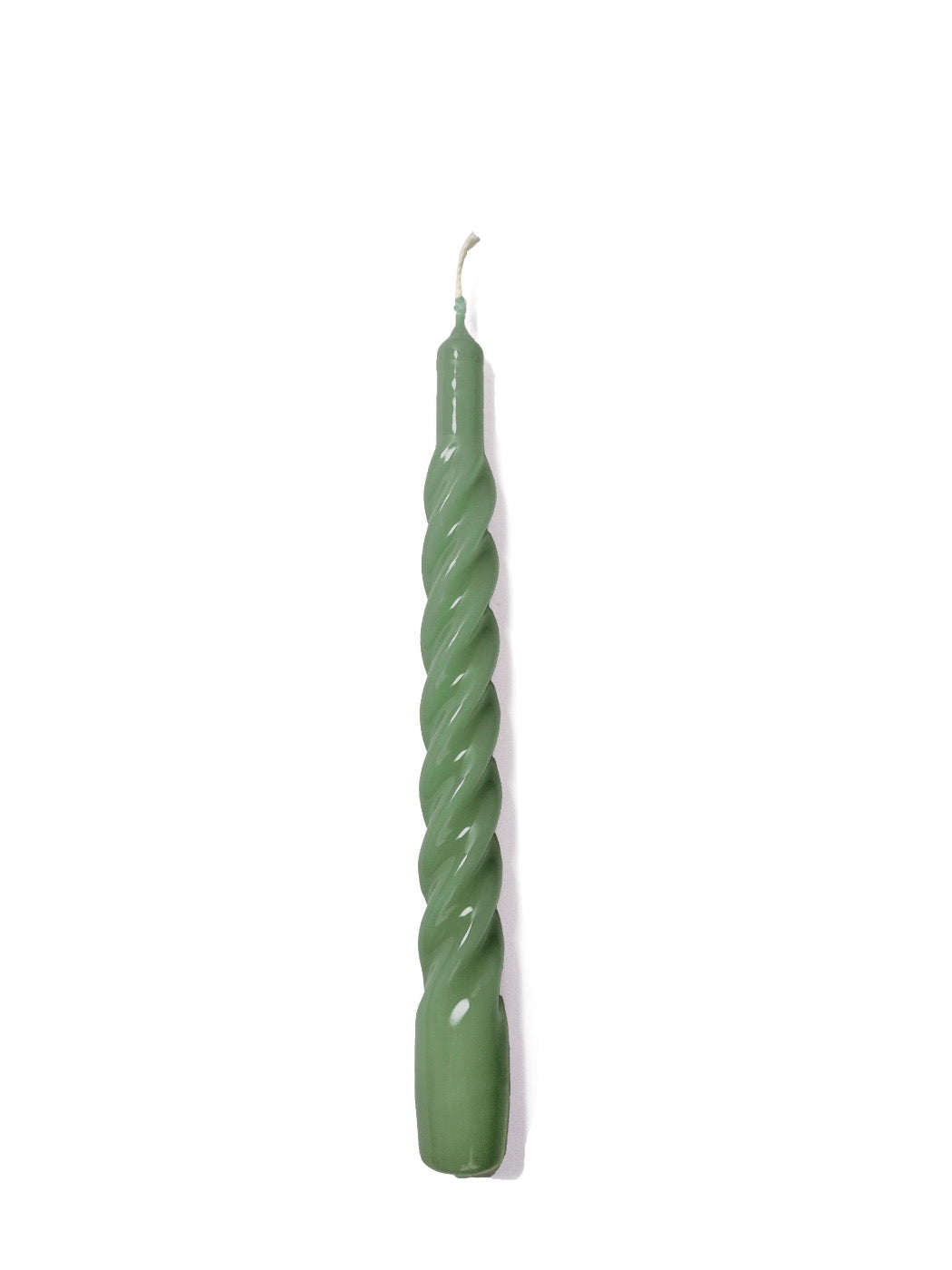 gloss green twisted candle by YOD&CO
