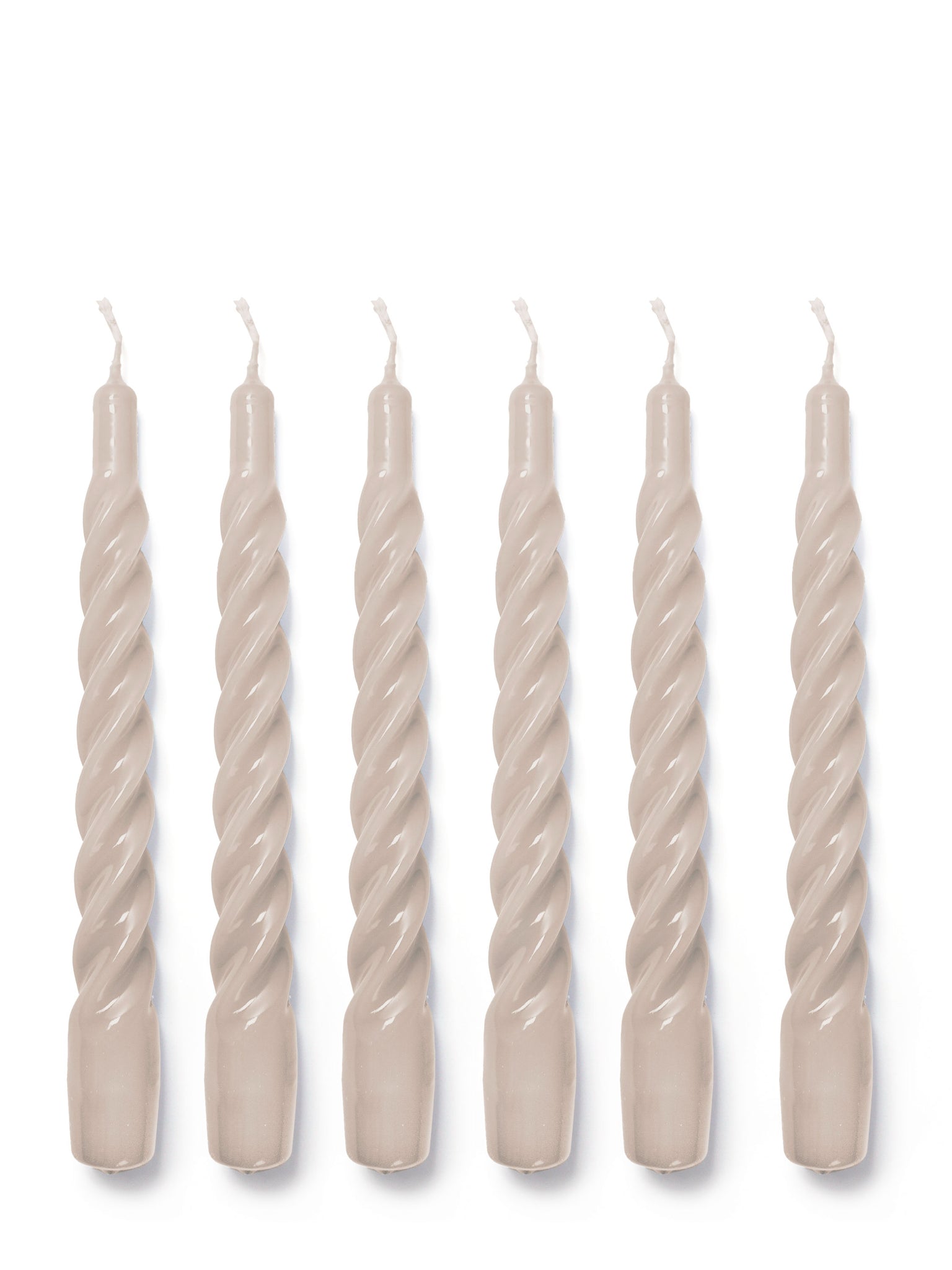 gloss grey twisted candle by YOD&CO