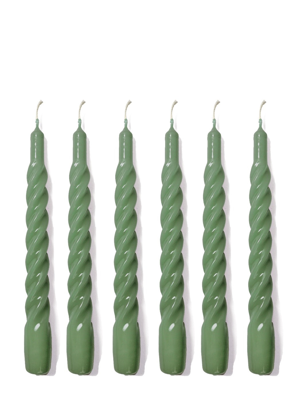 gloss green twisted candle by YOD&CO