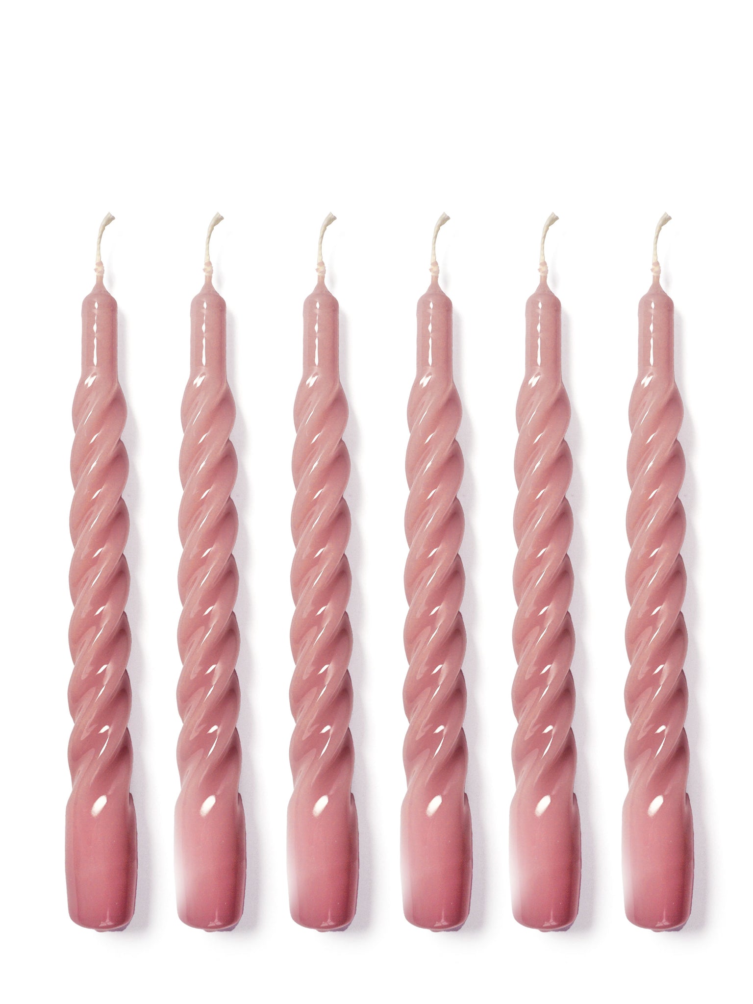 gloss Pink twisted candle by YOD&CO