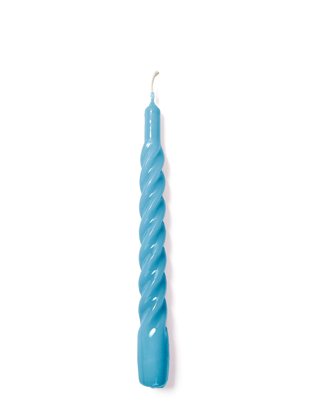 gloss blue twisted candle by YOD&CO