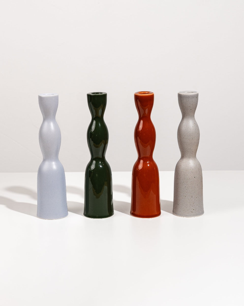 tall wave candleholder collection