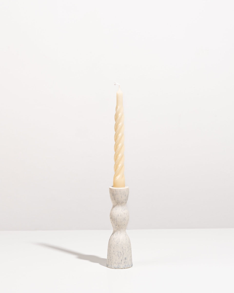 low white candleholder 