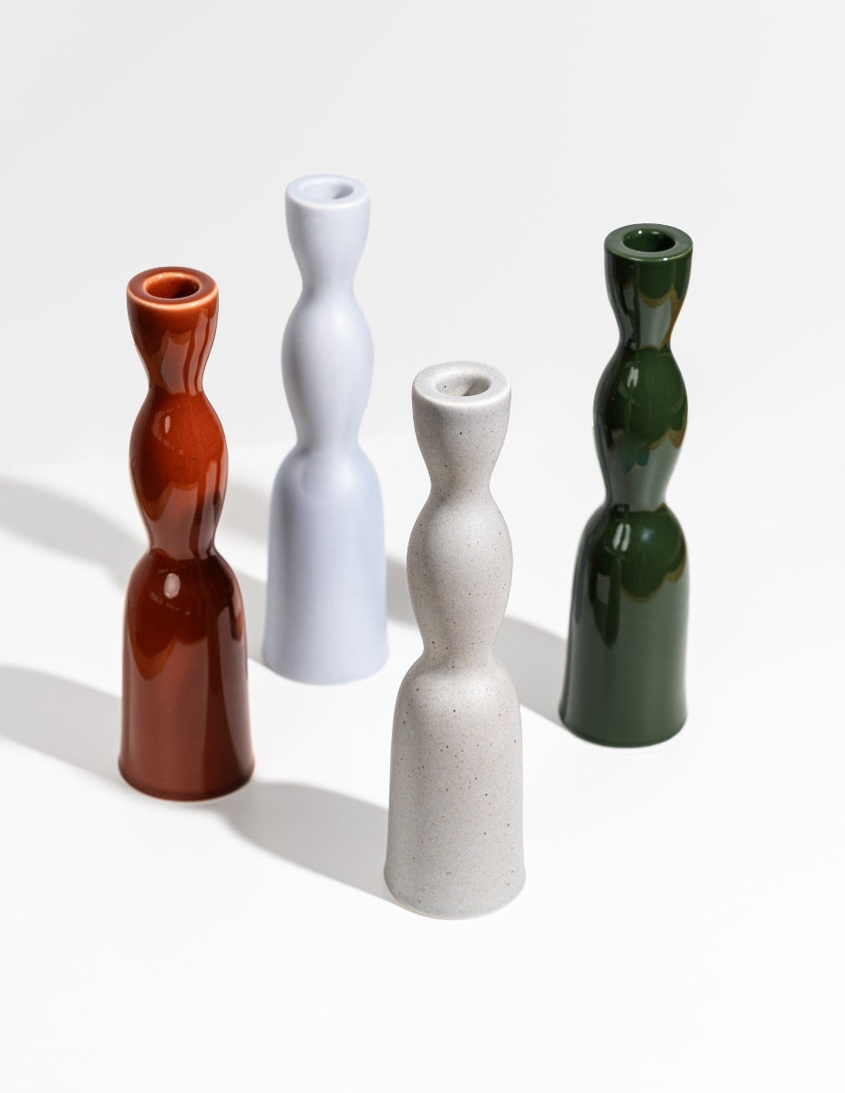 tall wave candleholder collection