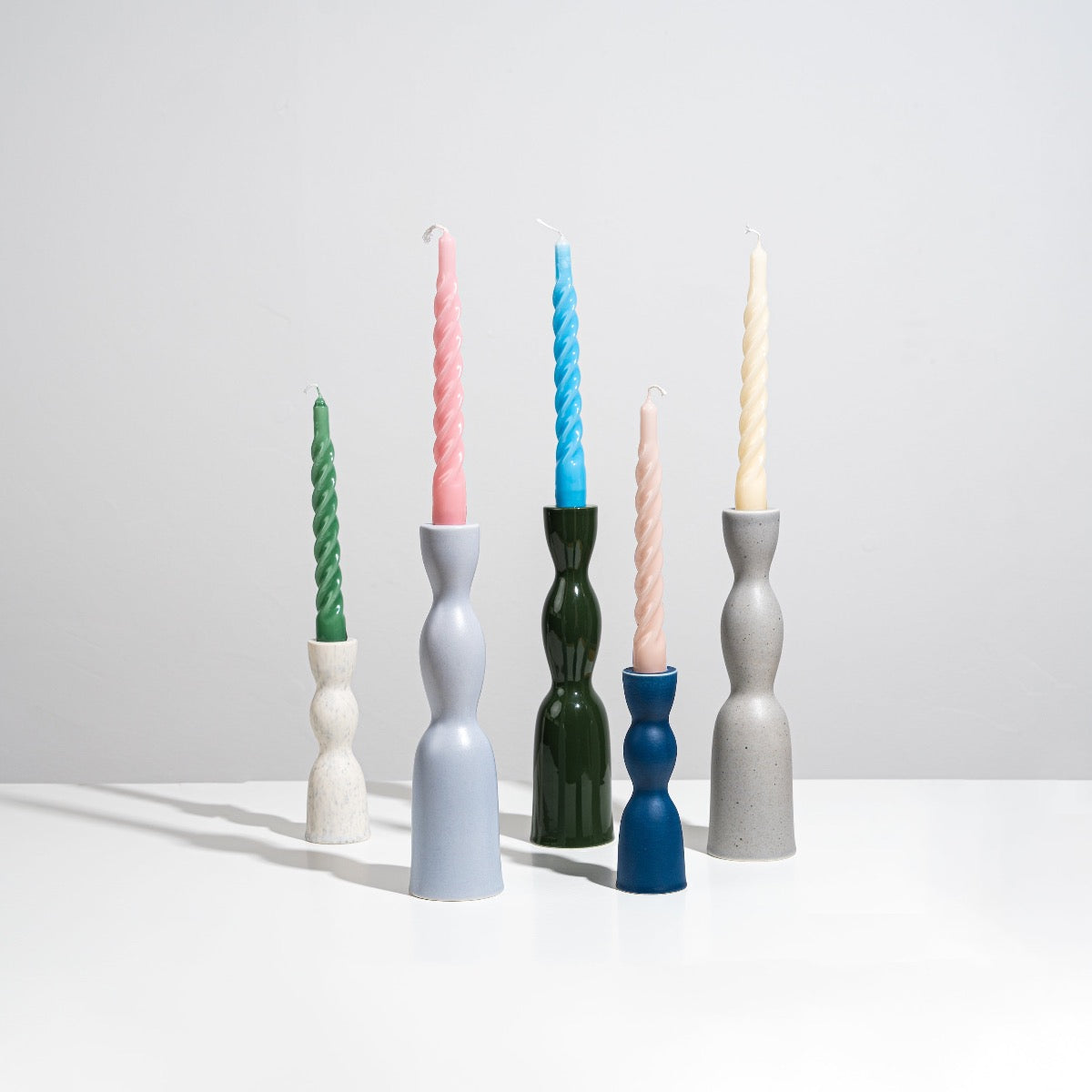 wave candleholder collection