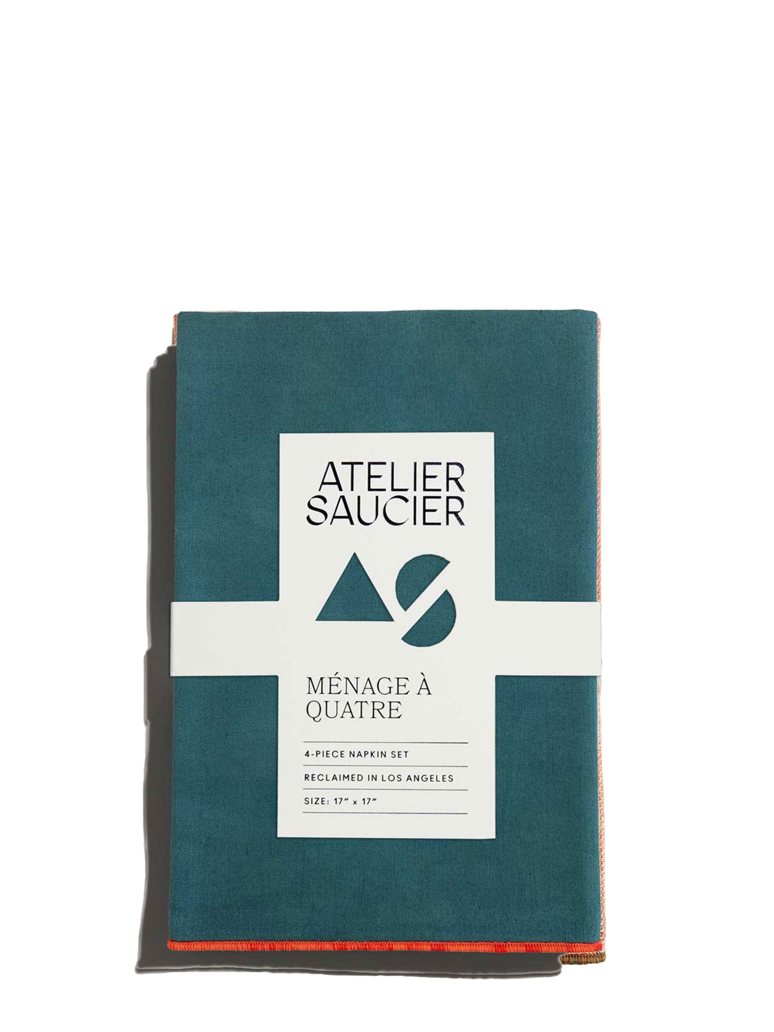 Evergreen Twill Napkin Set of 4 by Atelier Saucier 