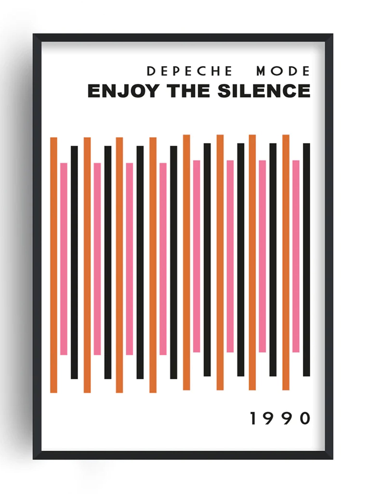 Retro print depeche mode enjoy the silence by fanclub