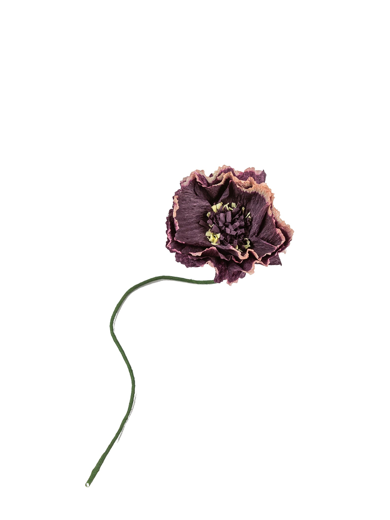 Paper Flower - Aubergine Peony