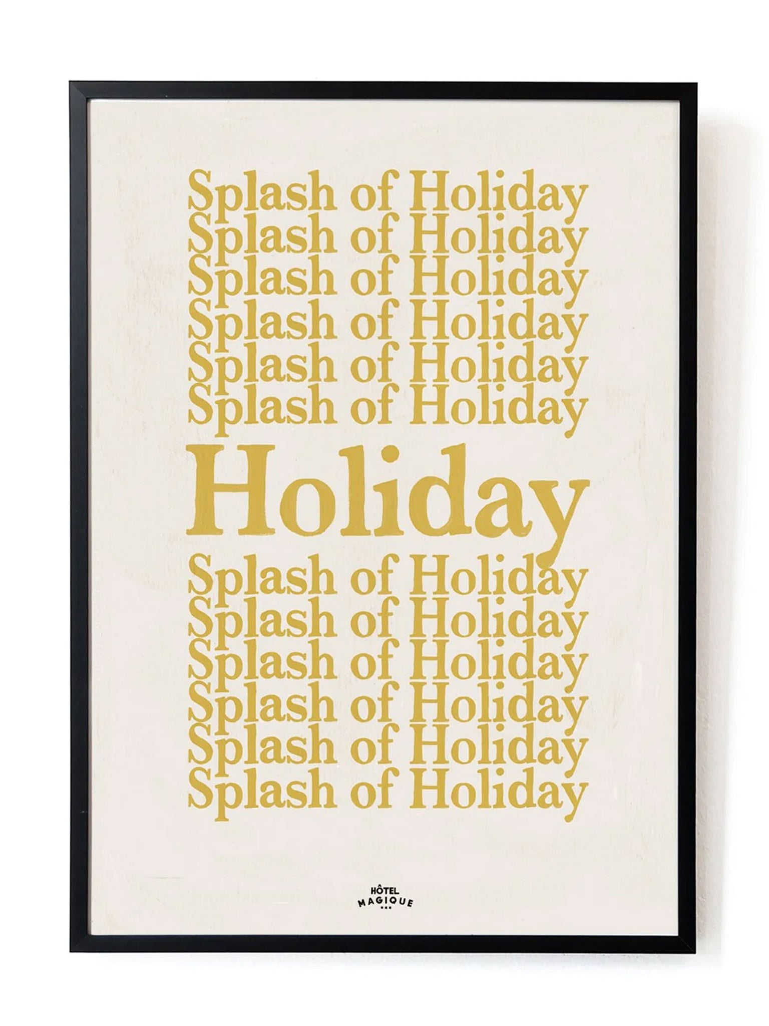 A splash of holiday art print by Hotel Magique