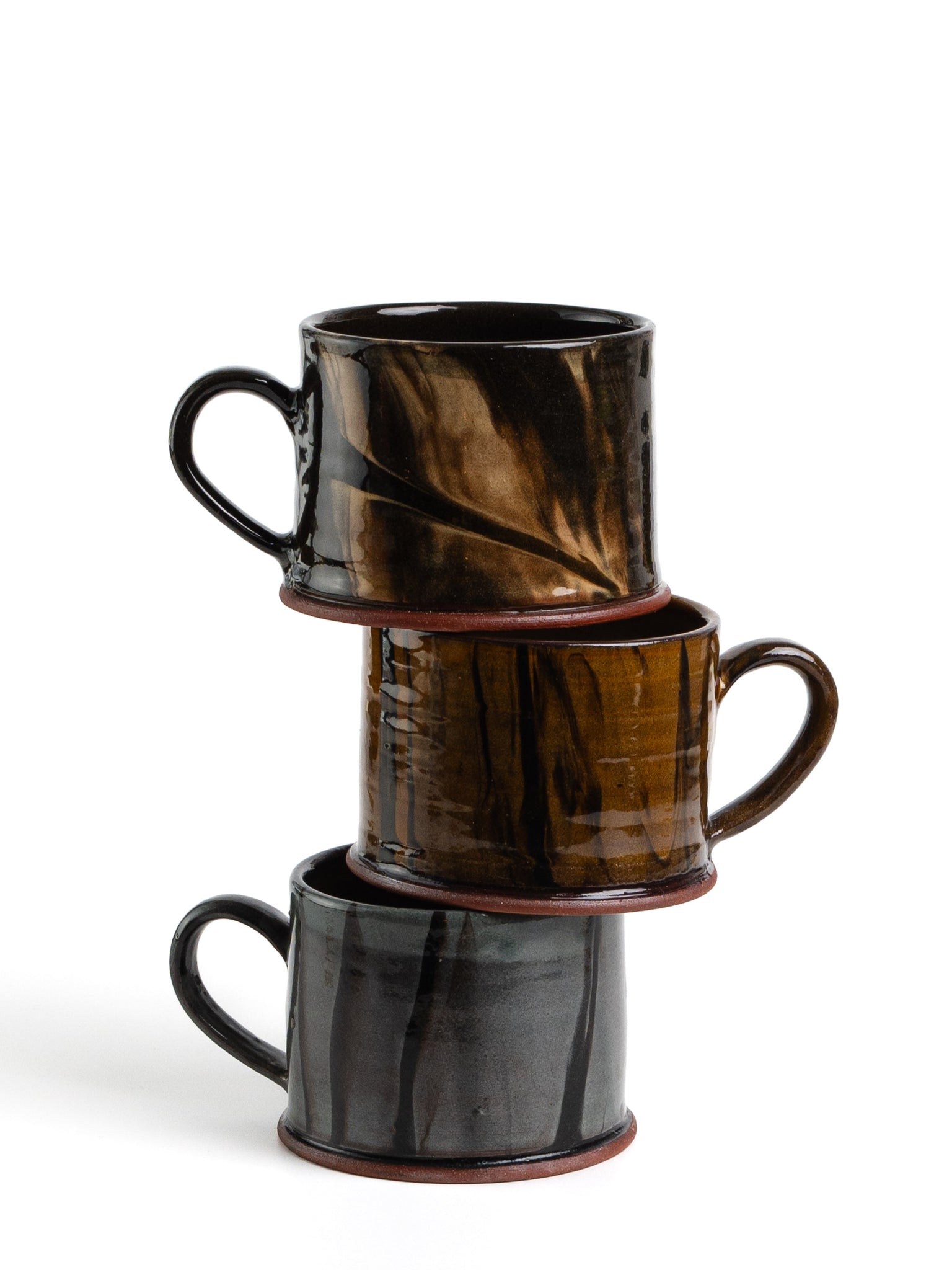 Rob Towler hand thrown black ceramic mug made in the uk